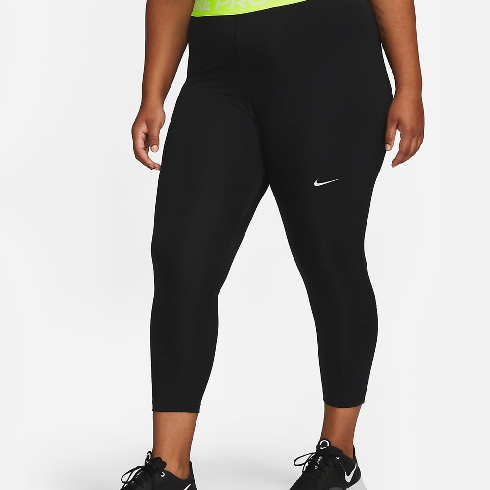 NIKE PLUS SIZE LEGGINGS WITH LOGO WAIST